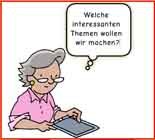 Sprechblase mit Text
